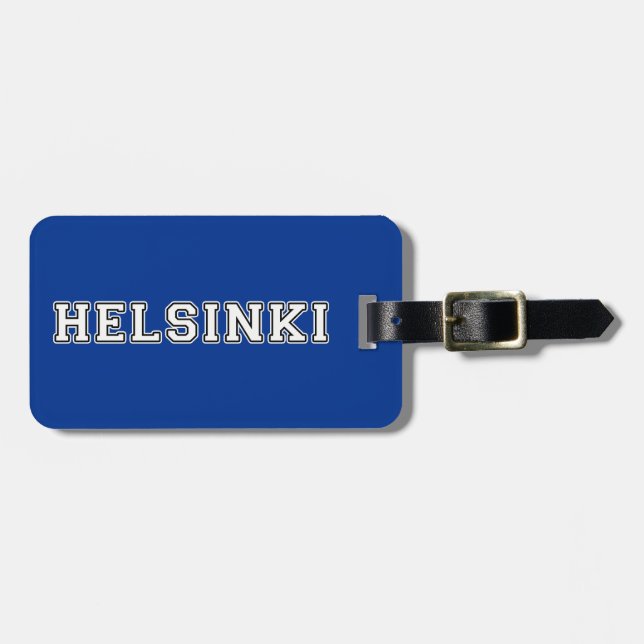 Helsinki Finland Luggage Tag (Front Horizontal)