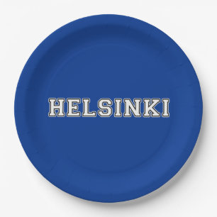 Helsinki Finland Paper Plate