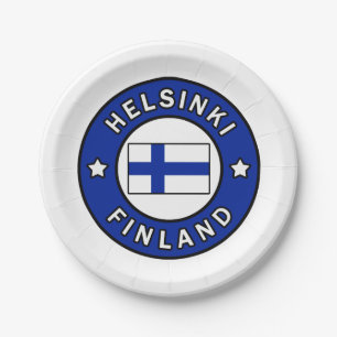 Helsinki Finland Paper Plate