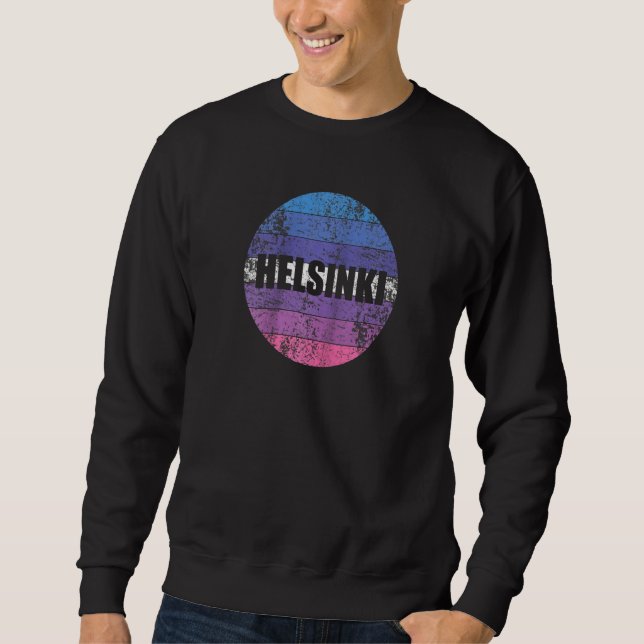 Helsinki Finland Raglan Sweatshirt (Front)