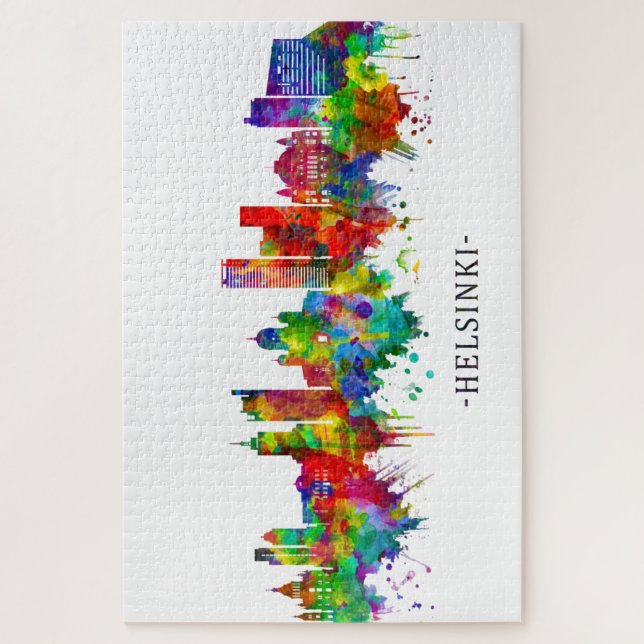Helsinki Finland Skyline Jigsaw Puzzle (Vertical)
