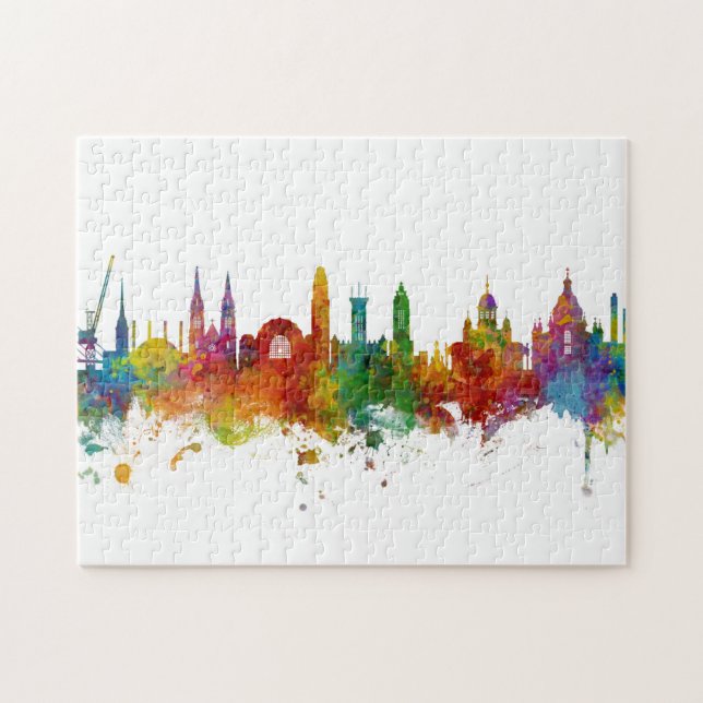 Helsinki Finland Skyline Jigsaw Puzzle (Horizontal)