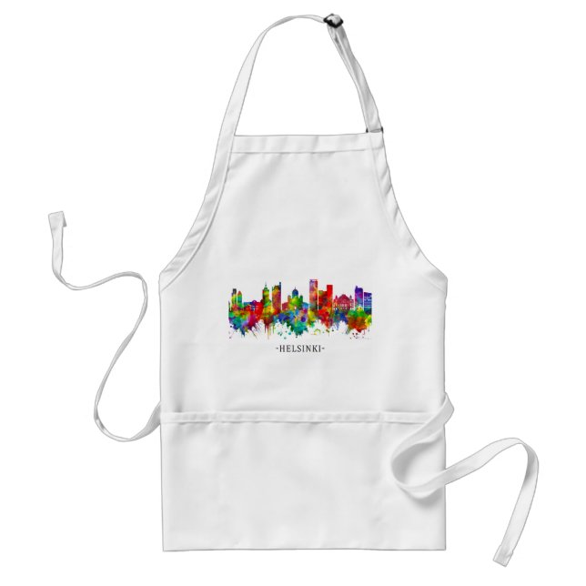 Helsinki Finland Skyline Standard Apron (Front)