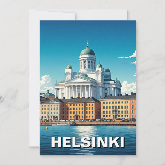 Helsinki Finland Travel Holiday Card (Front)