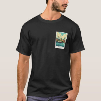 Helsinki Finland Travel Poster T-Shirt