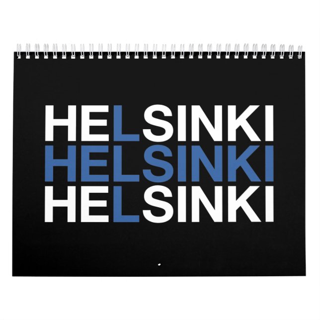 HELSINKI Finnish Flag Calendar (Cover)