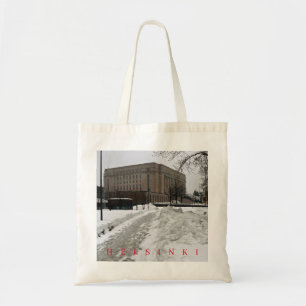 Helsinki Finnish Parliament Building view tote bag