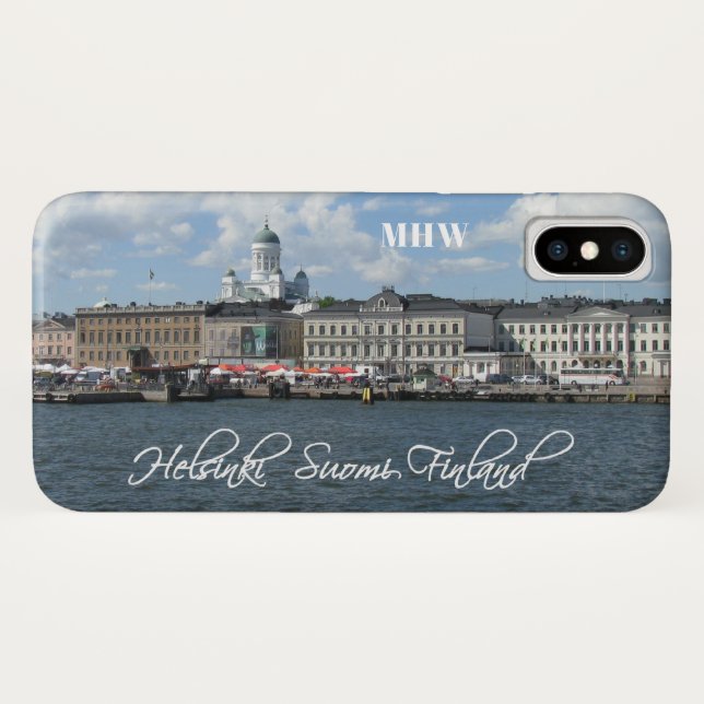 Helsinki Harbour custom monogram phone cases (Back (Horizontal))
