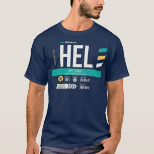 Helsinki HEL Airport Code Baggage Tag 1 T-Shirt