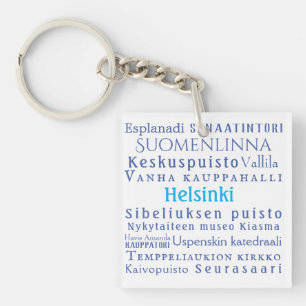 Helsinki Landmarks Key Ring