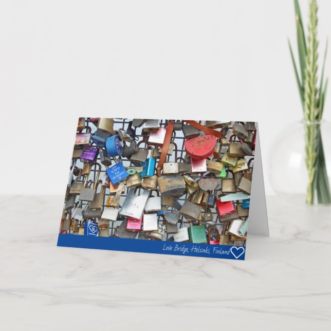 Helsinki love locks card (Front)