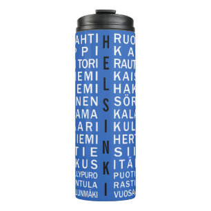 Helsinki Metro Scroll custom tumbler