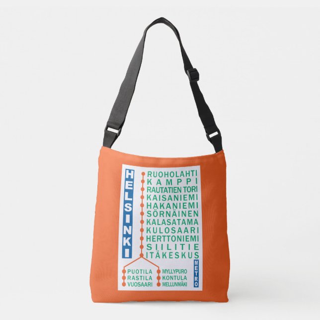 Helsinki Metro Stations bags (Front)