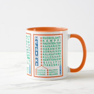 Helsinki Metro Stations mugs