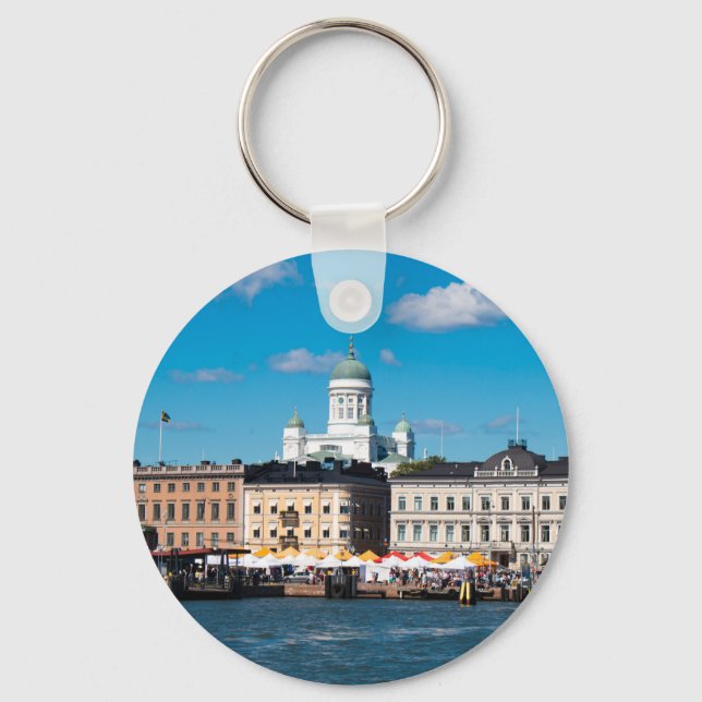 Helsinki Skyline Key Ring (Front)
