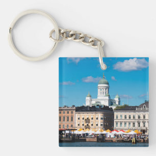Helsinki Skyline Key Ring