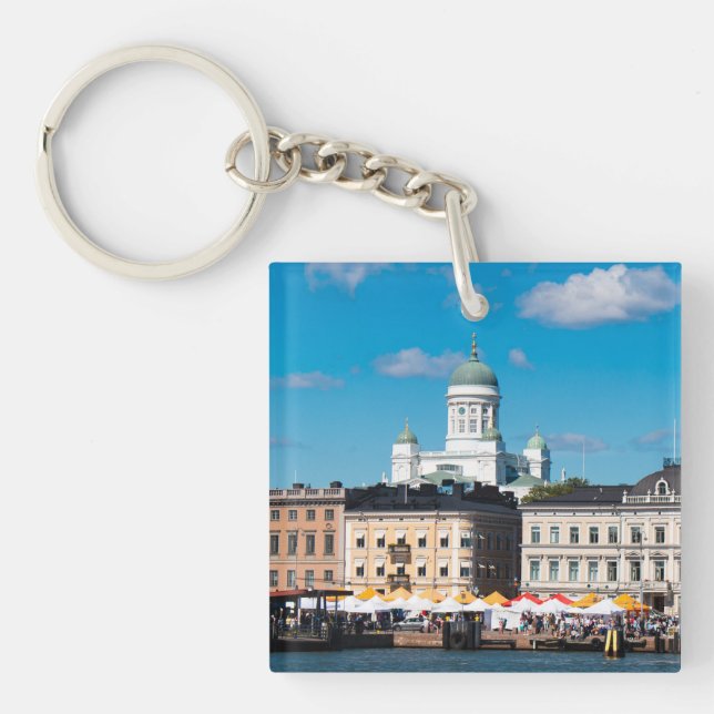 Helsinki Skyline Key Ring (Front)