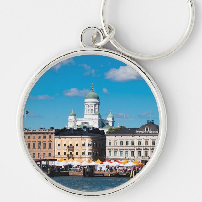Helsinki Skyline Key Ring (Front)