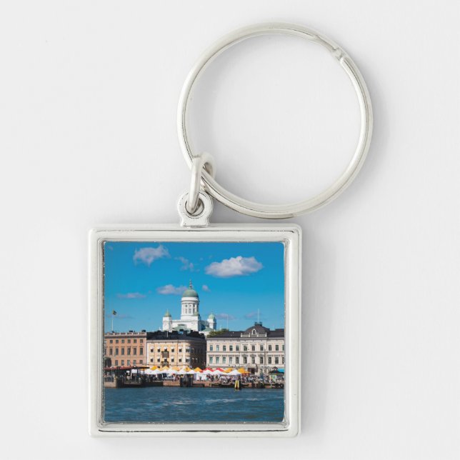 Helsinki Skyline Key Ring (Front)