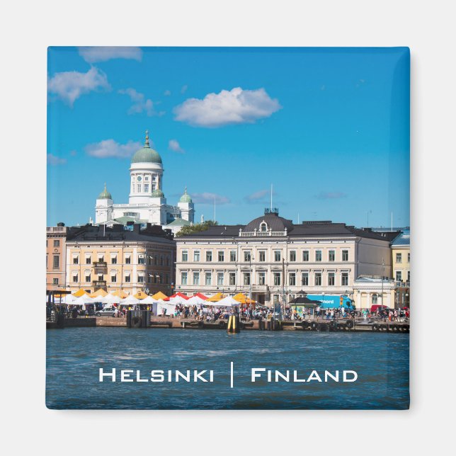 Helsinki Skyline Magnet (Front)