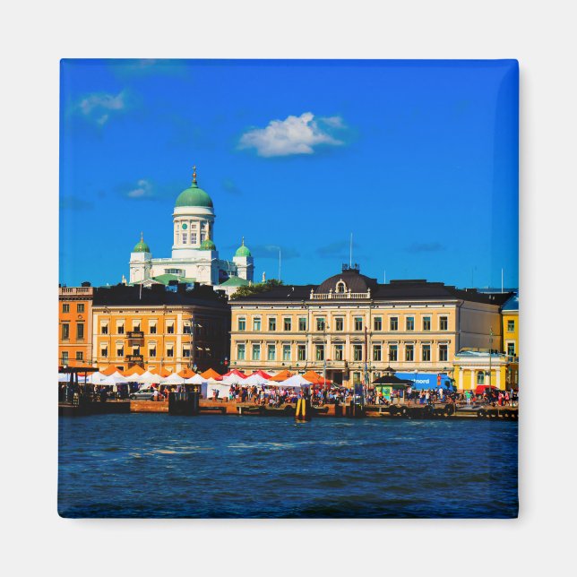 Helsinki Skyline Magnet (Front)
