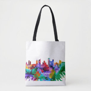 Helsinki Skyline Tote Bag
