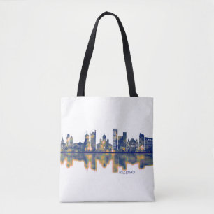 Helsinki Skyline Tote Bag