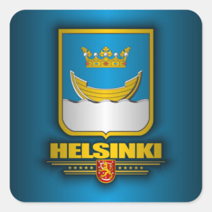 Helsinki Square Sticker