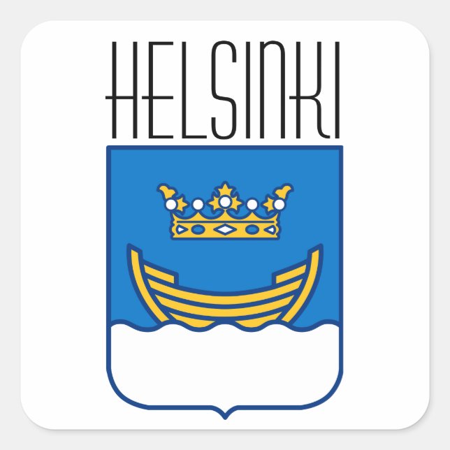 Helsinki Square Sticker (Front)