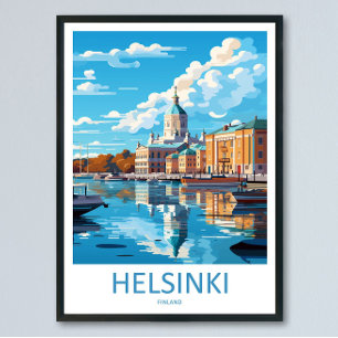 Helsinki Travel Print Wall Art Helsinki Wall Hangi