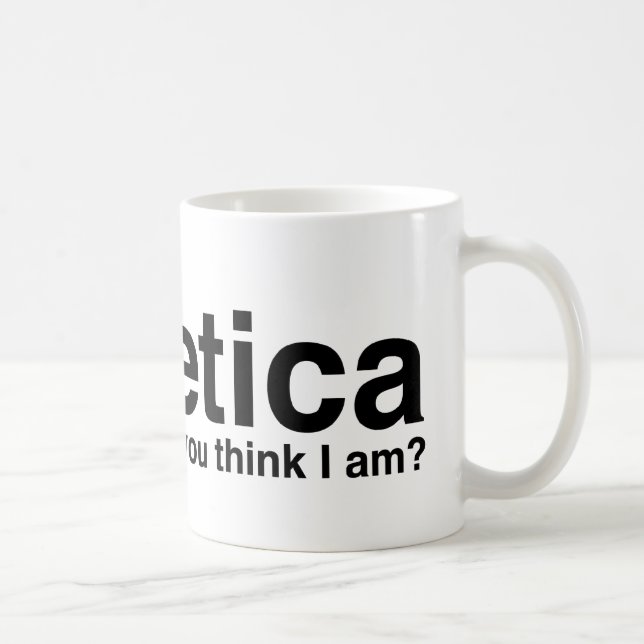 Helvectica01 Coffee Mug (Right)