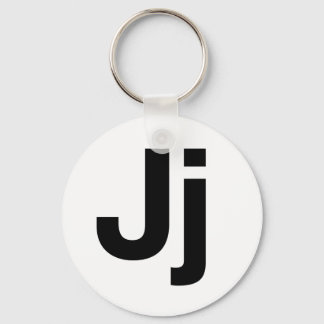 Helvetica Jj Key Ring