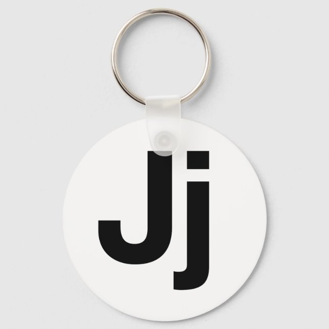 Helvetica Jj Key Ring (Front)