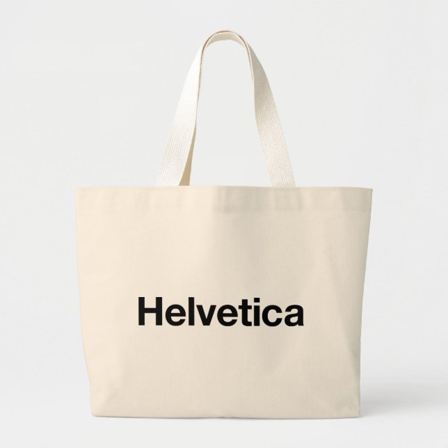 Helvetica Large Tote Bag (Front)