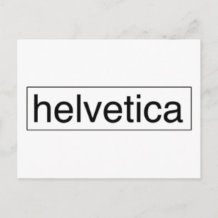 helvetica postcard