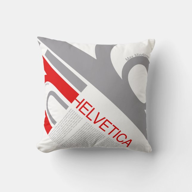 Helvetica Typography | Design Cushion (Front)