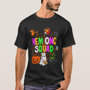 Hem Onc Squad Nurse Halloween Ghost Peds Hematolog T-Shirt