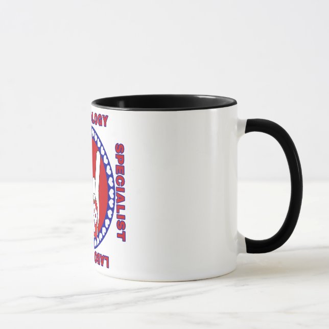 HEMATOLOGIST HEMATOLOGY LAB SPECIALIST SQUARE LOGO MUG (Right)