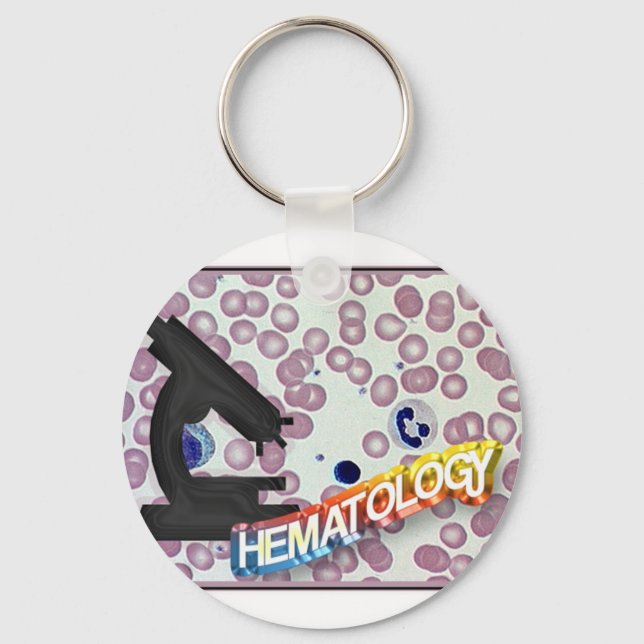 HEMATOLOGY - Medical Technology - Laboratory Key Ring (Front)