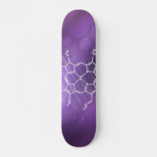 Heme molecule Structural chemical formula Skateboard (Front)