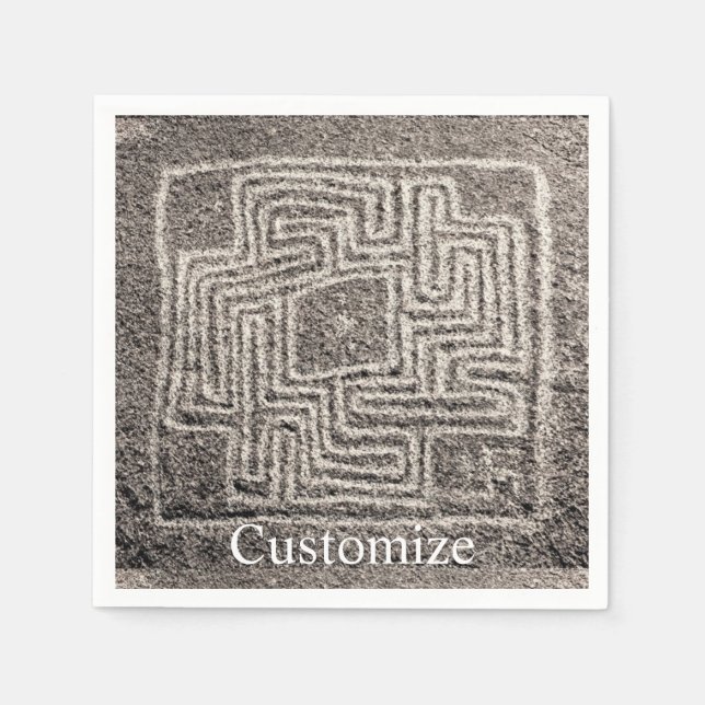 Hemet Maze Stone Thunder_Cove  Napkin (Front)