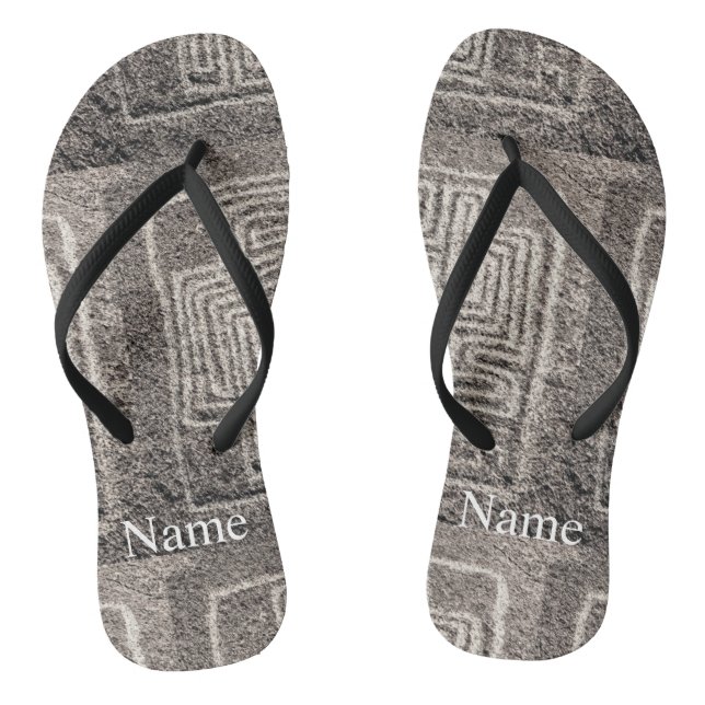 Hemet Maze Stone Thunder_Cove  Thongs (Footbed)