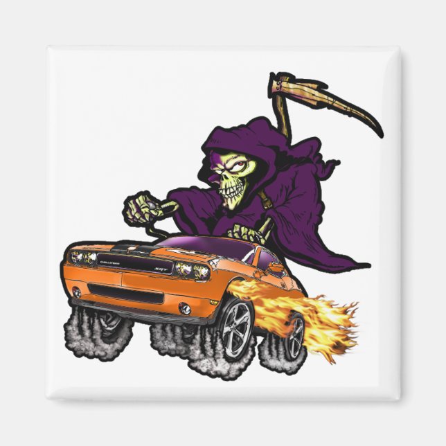 Hemi Orange Challenger SRT8 Magnet (Front)