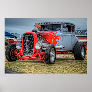 Hemi Powered Hot Rod Poster