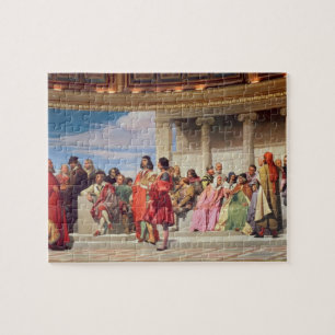 Hemicycle: Artists of All Ages, detail of left han Jigsaw Puzzle