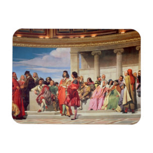 Hemicycle: Artists of All Ages, detail of left han Magnet