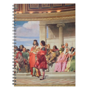 Hemicycle: Artists of All Ages, detail of left han Notebook