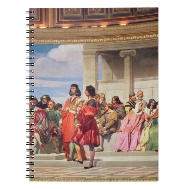 Hemicycle: Artists of All Ages, detail of left han Notebook (Front)