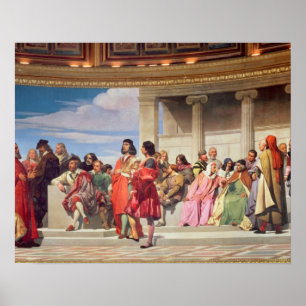 Hemicycle: Artists of All Ages, detail of left han Poster