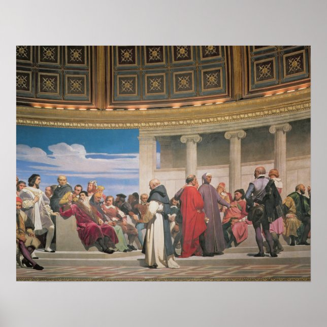 Hemicycle: Artists of All Ages, detail of the righ Poster (Front)